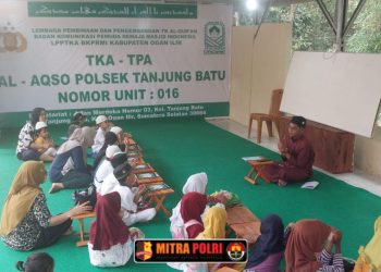 Bertempat di Mushola Presisi dan Aula Polsek Tanjung Batu, sebanyak 32 anak didik mengikuti pembelajaran awal yang difokuskan pada dasar-dasar pendidikan agama Islam.