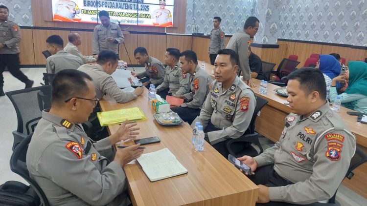 Supervisi digelar pada Aula Rupatama di Mapolresta Palangka Raya, Jalan Tjilik Riwut Km. 3,5, Kota Palangka Raya, Kalimantan Tengah, yang dilaksanakan oleh Kabagdalops Biroops Polda Kalteng, AKBP Heri Kiswanto beserta personel, Rabu (7/5/2025) pagi.