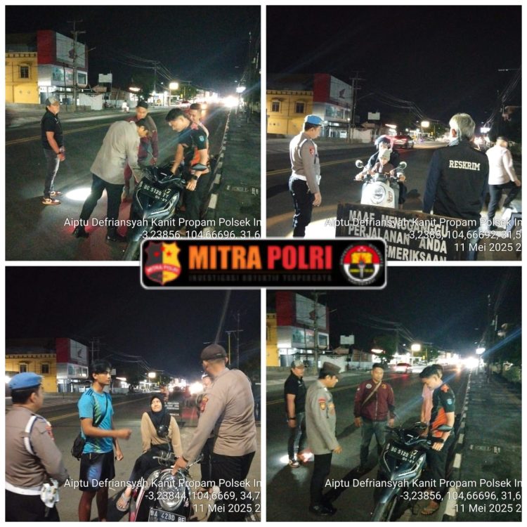 Polres Ogan Ilir bersama Polsek jajaran melaksanakan Apel Persiapan Kegiatan Rutin Yang Ditingkatkan (KRYD) pada Minggu malam, 11 Mei 2025 pukul 21.00 WIB, bertempat di Mapolres Ogan Ilir. Kegiatan ini dilaksanakan berdasarkan Surat Perintah Nomor: Sprint/351/V/HUK.6.6/2025 tertanggal 9 Mei 2025, dalam rangka Operasi Sikat I Musi 2025.