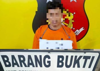 Tersangka yang diamankan adalah R alias Riski (28), warga Kelurahan Gunting Saga, Kecamatan Kualuh Selatan.