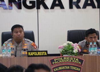 Kapolresta Palangka Raya, Kombes Pol. Dedy Supriadi, S.I.K., M.H., mengikuti kegiatan Analisa dan Evaluasi (Anev) secara virtual yang dipimpin langsung oleh Kapolda Kalteng, Senin (26/5/2025).