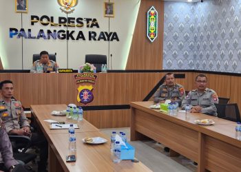 Polresta Palangka Raya mengikuti Rapat Verifikasi Lahan dan Kesiapan Panen Raya Jagung Serentak Kuartal II Tahun 2025 yang digelar secara daring oleh Posko Ketahanan Pangan Mabes Polri, Rabu (28/5/2025).