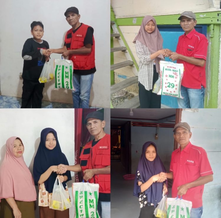 Keluarga besar media Naeem.co.id menunjukan kepeduliannya terhadap anak yatim dan fakir miskin untuk menyalurkan bantuan sosial.