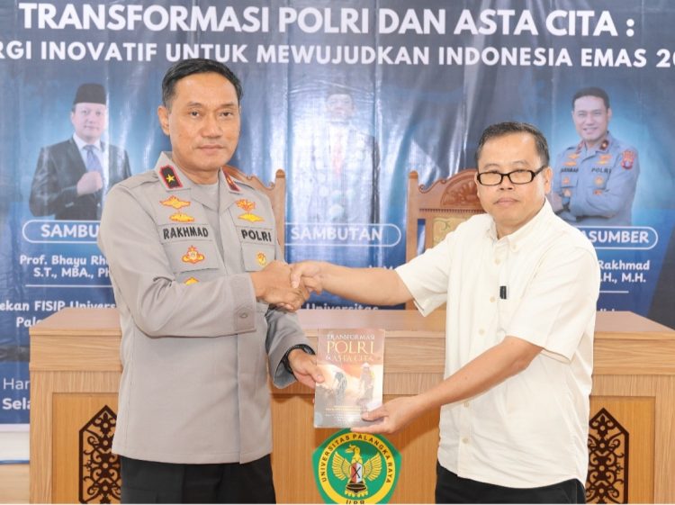 Wakil Kepala Kepolisian Daerah Kalimantan Tengah, Brigjen Pol Dr. Rakhmad Setyadi, menjadi narasumber dalam kuliah umum yang diselenggarakan Universitas Palangka Raya (UPR), Selasa (27/5/2025) siang.