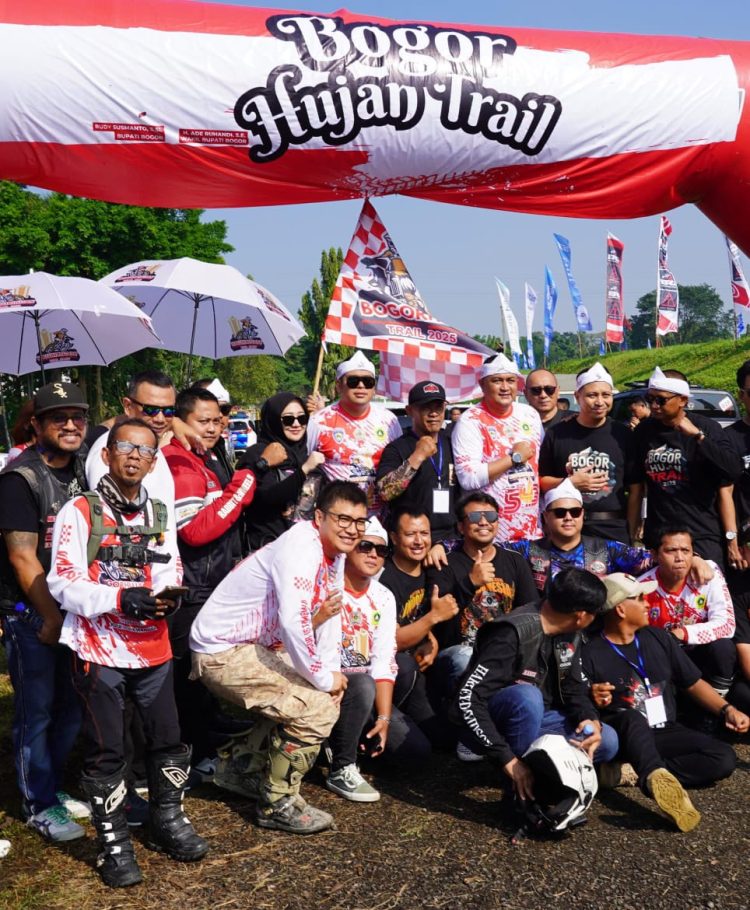 Pelaksanaan Event Bogor Hujan Trail 2025 Resmi Digelar serta di Buka oleh Bupati Bogor Rudy Susmanto. (Foto. Dok: RH/Mitrapolri.com)