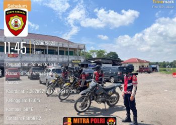 Satuan Samapta Polres Ogan Ilir kembali melaksanakan kegiatan Patroli Perintis Presisi pada hari Senin, 2 Juni 2025, sejak pukul 08.00 WIB hingga selesai.