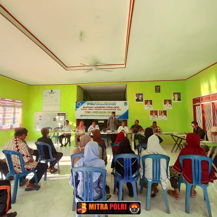 Kegiatan penyaluran Bantuan Langsung Tunai (BLT) Dana Desa Tahun 2025 pada Rabu sore (4/6/2025) sekitar pukul 16.00 WIB.