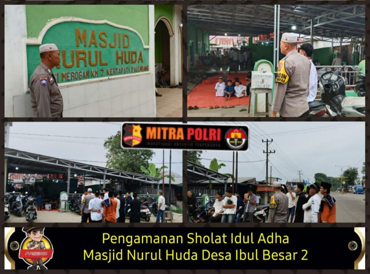 jajaran Polsek Pemulutan melaksanakan giat pengamanan di sejumlah masjid besar di wilayah hukumnya, Jumat pagi (06/06/2025).