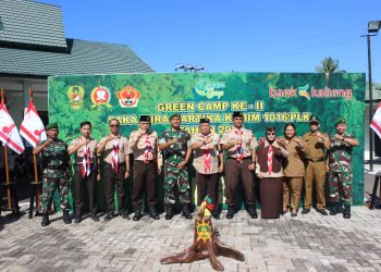 Komandan Kodim (Dandim) 1016/Plk Kolonel Arh Jimmy Hutapea,S.E., M.I.Pol dalam hal ini di wakili oleh Pelaksana Harian (PLH) Letkol Inf Mahsun Abadi membuka secara resmi pelaksanaan Green Camp ke - II Saka Wira Kartika Kodim 1016/Plk Tahun 2025 bertempat di halaman Kodim 1016/Plk Jalan Ahmad Yani No.80, Kelurahan Pahandut, Kecamatan Pahandut, Kota Palangka Raya, pada Senin 16/06/2025.