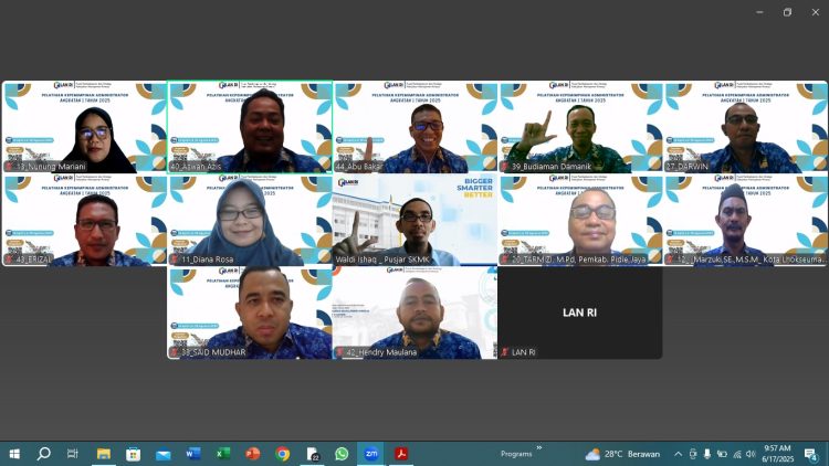 Kegiatan Studi Lapangan (Stula) di Kantor Badan Kepegawaian dan Pengembangan Sumber Daya Manusia (BKPSDM) Kota Subulussalam dilakukan secara daring sebagai bentuk efisiensi anggaran yang tengah digalakkan oleh pemerintah.
