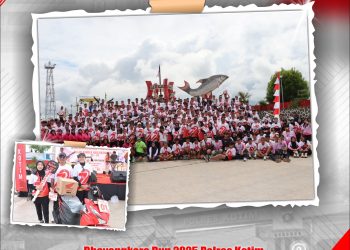 Kapolres Kotim, AKBP Resky Maulana Zulkarnain, S.H., S.I.K., M.H., meramaikan kegiatan *Bhayangkara Run 2025*, yang diselenggarakan untuk memperingati Hari Ulang Tahun Bhayangkara ke-79. Kegiatan lari ini diikuti oleh berbagai elemen masyarakat dan instansi setempat. Minggu, 29 Juni 2025 Pagi.
