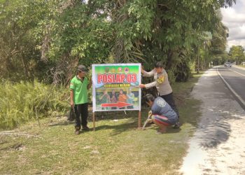 Polsek Bukit Batu menyambangi warga di Kelurahan Marang untuk mengedukasi mereka mengenai bahaya Karhutla dan langkah-langkah pencegahannya.