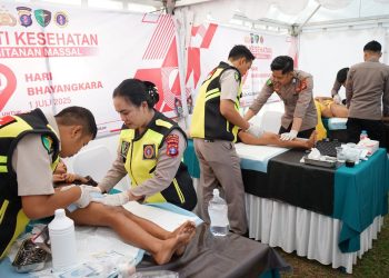 Pelayanan kesehatan ini diselenggarakan oleh Polda Kalteng melalui Bidang Kedokteran Kesehatan (Biddokkes), Rumah Sakit (Rumkit) Bhayangkara Tingkat III Palangka Raya dan Detasemen Kesehatan Wilayah (Dankesyah).