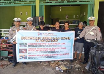 Satuan Lalu Lintas Polresta Palangka Raya kembali melaksanakan kegiatan Pendidikan Masyarakat Lalu Lintas (Dikmas Lantas), Senin (7/7/2025).