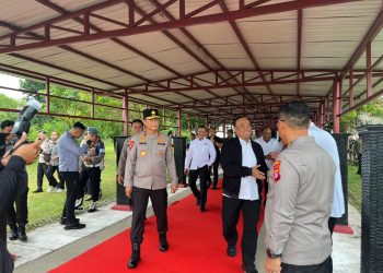 Satuan Pengamanan Objek Vital (Satpamobvit) Polresta Palangka Raya melaksanakan kegiatan pengamanan sekaligus menyaksikan langsung kepulangan rombongan Inspektorat Pengawasan Umum (Itwasum) Polri di Bandara Tjilik Riwut.