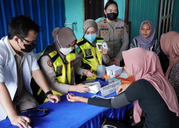 Rumah Sakit (Rumkit) Bhayangkara Tingkat III Palangka Raya Polda Kalteng rutin mengadakan program kegiatan Pusat Pelayanan Terpadu (Posyandu) Keliling terhadap masyarakat disekitar wilayah Kota Palangka Raya, Kamis (10/7/2025) pagi.