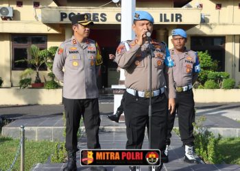 Subbidprovos Bidpropam Polda Sumsel menggelar pemeriksaan Gaktibplin (Penegakan, Ketertiban, dan Disiplin) terhadap seluruh personel Polres Ogan Ilir, Rabu pagi (16/7/25).