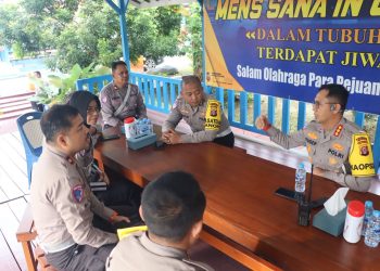 Direktorat Lalu Lintas Polda Kalimantan Tengah menggelar kegiatan Coffee Morning bersama pejabat utama Ditlantas Polda Kalteng yang dilaksanakan di Saung Kolam Ditlantas, Rabu (16/7/2025) pagi.