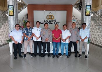 Polresta Palangka Raya menerima kunjungan audiensi dari Badan Pengawas Pemilu (Bawaslu) Kota Palangka Raya, di Command Center Mako Polresta Jl. Tjilik Riwut Km 3,5.