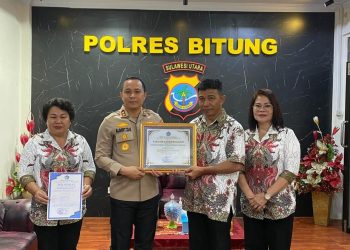 Kapolres Bitung, AKBP Albert Zai, SIK, MH, memberikan apresiasi tinggi atas pencapaian luar biasa Primer Koperasi Polres Bitung yang dinobatkan sebagai koperasi terbaik di Provinsi Sulawesi Utara.
