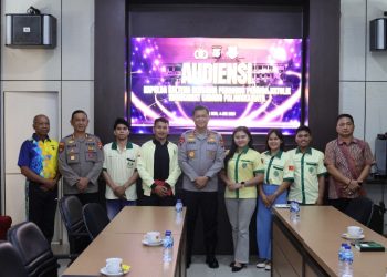 Kepala Kepolisian Daerah Kalimantan Tengah (Kapolda Kalteng) Irjen Pol Iwan Kurniawan menerima kunjungan audiensi dari jajaran Pemuda Katolik Sekretariat Cabang Palangka Raya, bertempat di Aula Rupattama Mapolda Kalteng, Jumat (4/7/2025).