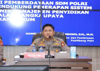 Ketua Tim Penelitian Bidang Pembinaan Puslitbang Polri, Kombes Pol A. Widihandoko