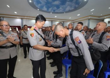 Kapolda usai memimpin pembukaan pendidikan dan pembentukan bintara Polri, bertempat di Aula SPN Polda setempat, Rabu (30/7/2025).