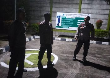 Polsek Bukit Batu, Polresta Palangka Raya, menggelar patroli dialogis di PT. Sahabat Energi.