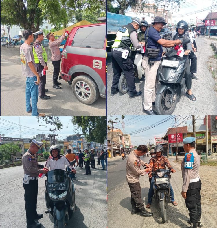Kegiatan yang berlangsung di sepanjang Jalinsum Jalan Jenderal Sudirman Aek Kanopan, tepatnya di depan Kantor Unit Lantas Aek Kanopan, ini menyasar para pengendara kendaraan roda dua, betor, serta sopir angkutan umum dan pribadi.