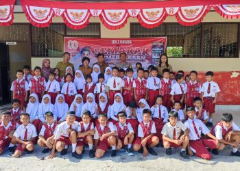 Polsek Bukit Batu Polresta Palangka Raya menggelar kegiatan sosialisasi tentang dampak bullying di SDN 2 Marang, Kecamatan Bukit Batu, Senin (11/8/2025).