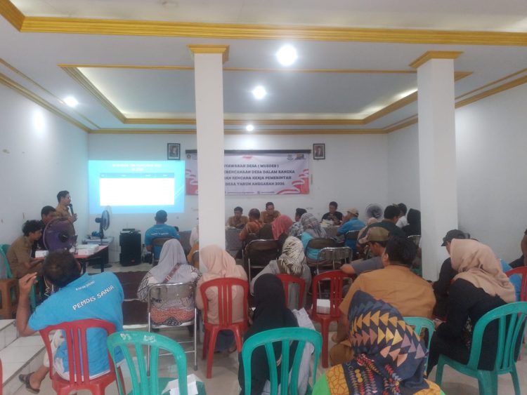 Rapat Musyawarah Desa (MUSDES), Desa Sanja Dalam Rangka Penyusunan Program Kerja Tahun Anggaran 2026. (Foto. Dok: RH/Mitrapolri.com)