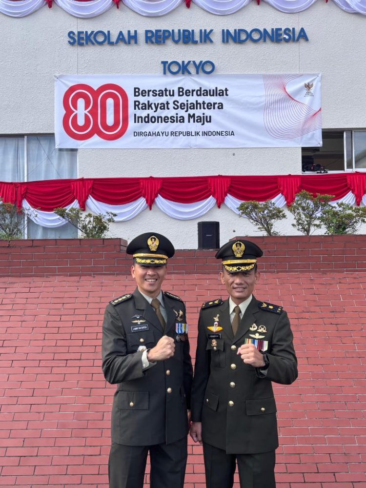 Dandim 1016/Palangka Raya Kolonel Arh Jimmy Hutapea, S.E., M.I.Pol., mengikuti pelaksanaan peringatan HUT RI ke-80 ditengah pelaksanaan tugas belajar Sesko TNI di Jepang, dan dalam suasana perayaan ia mengaku bangga bisa melanjutkan sekolahnya di Jepang.