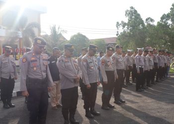 Polresta Palangka Raya menggelar apel pagi yang dipimpin oleh Kabag SDM Kompol Suyatno, serta diikuti oleh para Kabag, Kasat, Kasi, perwira, bintara, dan ASN di lingkungan Polresta, Selasa (26/8/2025).