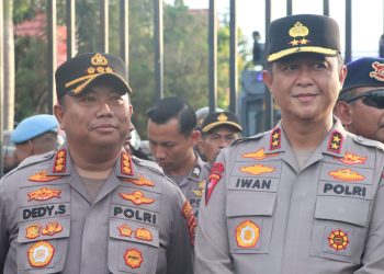 Kapolresta, Kombes Pol. Dedy Supriadi, S.I.K., M.H. bersama Kapolda Kalteng