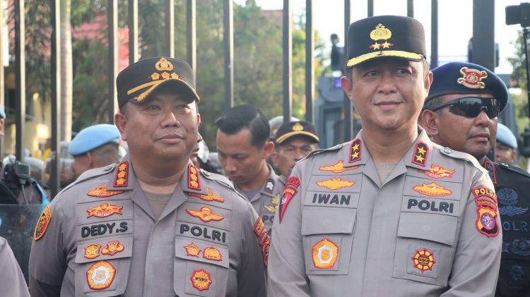 Kapolresta, Kombes Pol. Dedy Supriadi, S.I.K., M.H. bersama Kapolda Kalteng