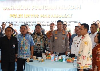 Kepolisian Daerah Kalimantan Tengah (Polda Kalteng), menggelar Gerakan Pangan Murah Polri Untuk Masyarakat, bertempat di Pos Lalu Lintas Bundaran Besar, Kota Palangka Raya, Kamis (14/8/2025).