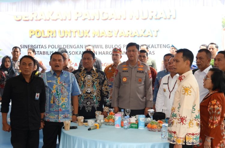 Kepolisian Daerah Kalimantan Tengah (Polda Kalteng), menggelar Gerakan Pangan Murah Polri Untuk Masyarakat, bertempat di Pos Lalu Lintas Bundaran Besar, Kota Palangka Raya, Kamis (14/8/2025).