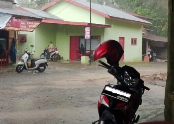 Lokasi bangunan liar permanen di HGU PT PP Lonsum Gunung Melayu, Asahan. (Foto. Dok: Ganda Asmara/Mitrapolri.com)