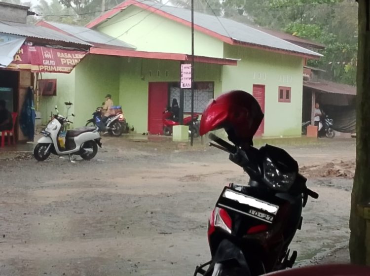 Lokasi bangunan liar permanen di HGU PT PP Lonsum Gunung Melayu, Asahan. (Foto. Dok: Ganda Asmara/Mitrapolri.com)