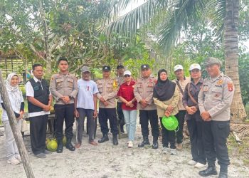 Polsek Bukit Batu Polresta Palangka Rayamelaksanakan kegiatan tanam jagung kuartal 3 bersama masyarakat di Kelurahan Marang, Kecamatan Bukit Batu, Rabu (20/8/2025).