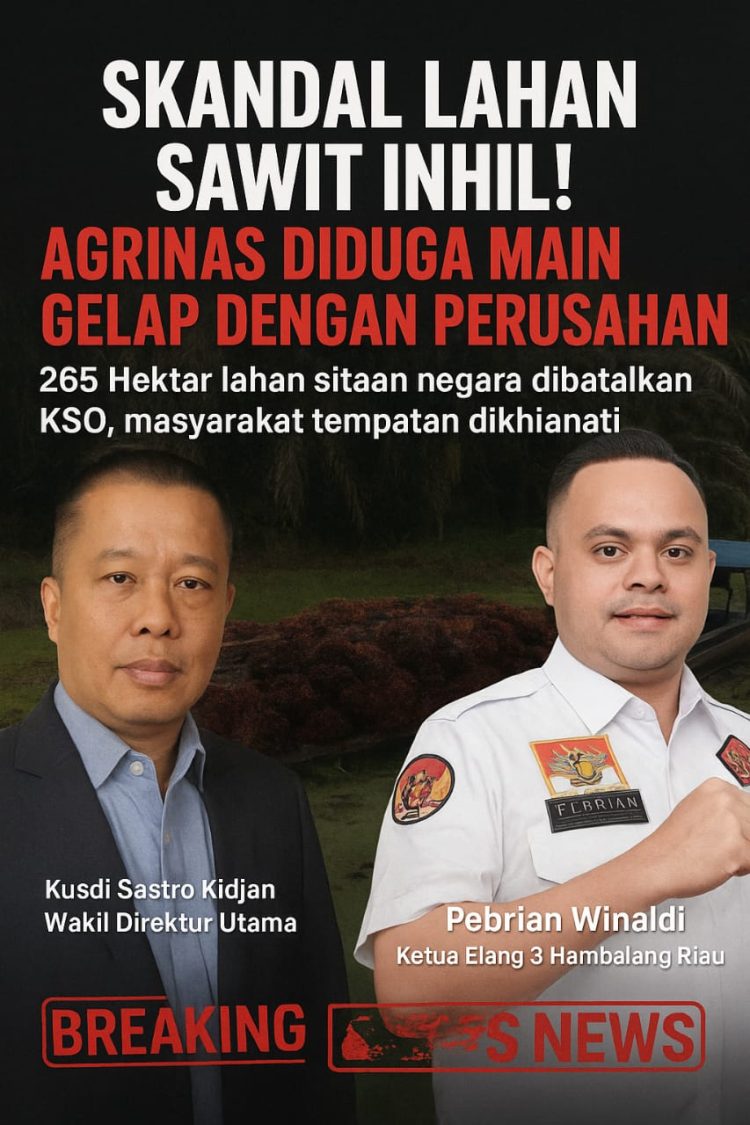 Kisruh pengelolaan 265 hektar lahan perkebunan kelapa sawit milik PT Bumi Palma Lestari Persada di Desa Benteng Barat, Kecamatan Sungai Batang, Kabupaten Indragiri Hilir (Inhil)