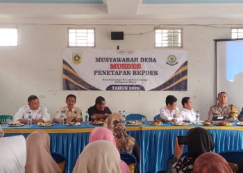 Musyawarah  Desa ( MUSDES ),Penetapan RKPDES Desa Pasirangin Kecamatan Cileungsi Kabupaten Bogor Tahun 2026. (Foto. Dok: RH/Mitrapolri.com)