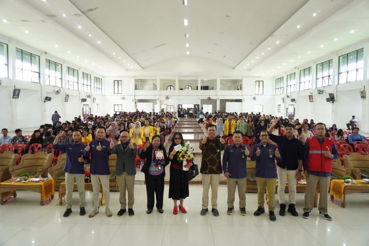 PLN menggelar sosialisasi keselamatan ketenagalistrikan di Kampus Universitas Simalungun (USI), pada Selasa (9/9/2025).