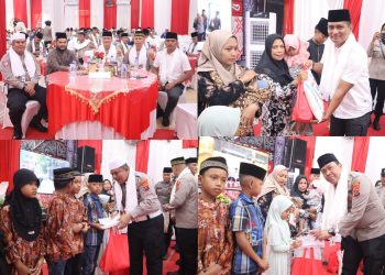 Polres Labuhanbatu menggelar peringatan Maulid Nabi Besar Muhammad SAW 1447 H/2025 M dengan penuh khidmat di Aula Yan Piter Mapolres Labuhanbatu, Jalan MH. Thamrin Rantauprapat, Kamis (11/09/2025).
