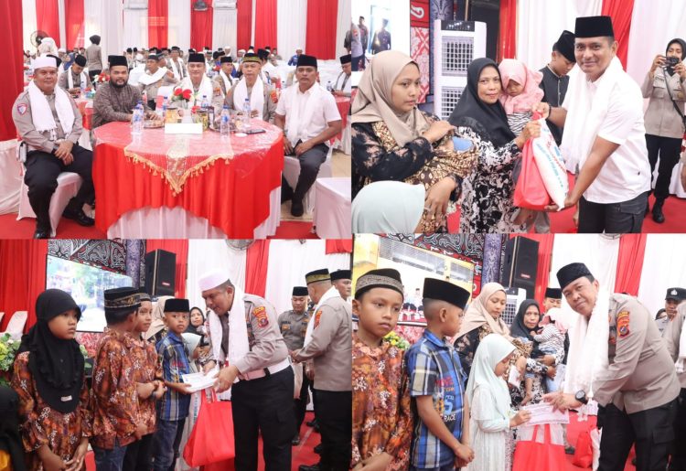 Polres Labuhanbatu menggelar peringatan Maulid Nabi Besar Muhammad SAW 1447 H/2025 M dengan penuh khidmat di Aula Yan Piter Mapolres Labuhanbatu, Jalan MH. Thamrin Rantauprapat, Kamis (11/09/2025).