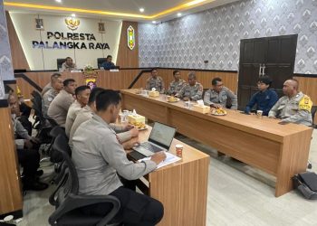 Polresta Palangka Raya, Polda Kalteng, mengikuti Rapat Koordinasi (Rakor) bersama Badan Pusat Statistik (BPS) terkait Program Ketahanan Pangan Polri dalam rangka mendukung swasembada pangan tahun 2025, yang digelar secara daring, Senin (15/9/2025).