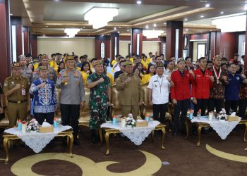 Kapolda Kalteng menghadiri kegiatan pelantikan yang dirangkaikan dengan Focus Group Discussion (FGD), dan Rapat Pimpinan Daerah I Dewan Pimpinan Daerah (DPD) GMNI Kalteng, di Aula Jayang Tingang, Kantor Gubernur Kalteng, Senin (15/9/2025).