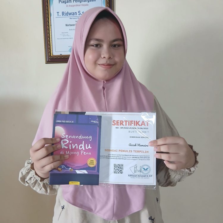 Azzah Humaira, Putri dari T. Ridwan, SH pengacara asal Nagan Raya, Aceh,