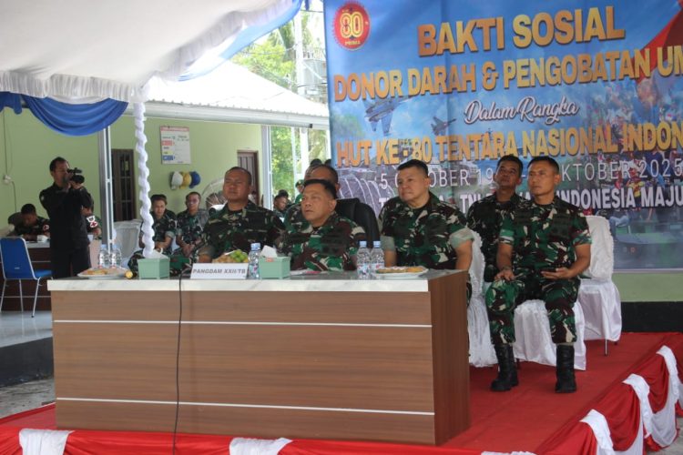 Kodam XXII/Tambun Bungai menggelar Bakti Sosial Pengobatan Umum dan donor darah, yang mana dalam kegiatan tersebut para Babinsa Kodim 1016/Palangka Raya turut ambil bagian dengan mengerahkan warga binaan yang akan melaksanakan berobat gratis serta Sunatan Gratis melalui program Bakti Kesehatan TNI Tahun 2025.