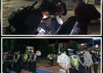Patroli digelar secara mobile oleh personel gabungan dari berbagai fungsi, menyisir kawasan padat penduduk, jalan protokol, hingga lokasi yang sering dijadikan tempat nongkrong para remaja.